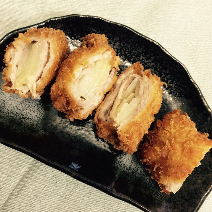 豚バラ肉の玉ねぎ巻きフライ